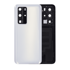Back cover Glass With Camera Lens For Huawei P40 Pro (Ice White)
