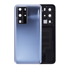 Back cover Glass With Camera Lens For Huawei P40 Pro (Mirror Silver)