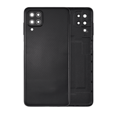 Back Cover Glass With Camera Lens For Samsung Galaxy A12 (A125 / 2020) (Aftermarket Plus)  (Black)