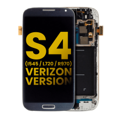 OLED Assembly With Frame For Samsung Galaxy S4 (i545 / L720 / R970) (Verizon & Sprint) (Refurbished) (Black)
