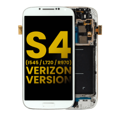 OLED Assembly With Frame For Samsung Galaxy S4 (I545 / L720 / R970) (Verizon & Sprint) (Refurbished) (White)