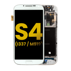 OLED Assembly With Frame For Samsung Galaxy S4 (I337 / M919) (AT&T & T-Mobile / Straight Talk) (Refurbished) (White)