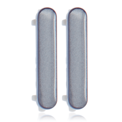 Hard Buttons (Power / Volume) For LG Stylo 7 (Silver) (3 Piece Set)
