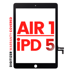Digitizer For iPad Air 1 / iPad 5 (2017) (No Home Button Installed) (Aftermarket Pro: XO7) (Black)