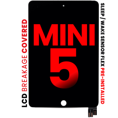 LCD Assembly With Digitizer For iPad Mini 5 (Sleep / Wake Sensor Flex Pre-Installed) (Aftermarket Pro: XO7) (Black)