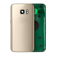 Back Cover Glass With Camera Lens For Samsung Galaxy S7 (No Logo) (Aftermarket Plus) (Gold Platinum)