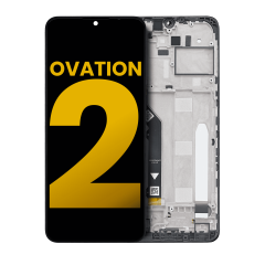 LCD Assembly With Frame For Cricket Ovation 2 (Refurbished) (All Colors)