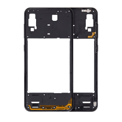 Mid-Frame Housing For Samsung Galaxy A30 (A305 / 2019) (Aftermarket Plus) (Black)