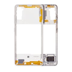 Mid-Frame Housing For Samsung Galaxy A41 (A415 / 2020) (Aftermarket Plus) (Prism Crush Silver)