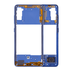 Mid-Frame Housing For Samsung Galaxy A41 (A415 / 2020) (Aftermarket Plus) (Prism Crush Blue)