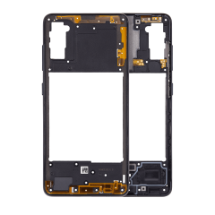 Mid-Frame Housing For Samsung Galaxy A41 (A415 / 2020) (Aftermarket Plus) (Prism Crush Black)