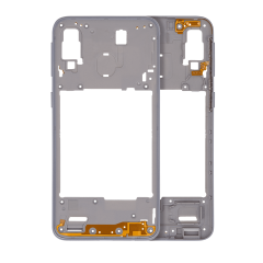 Mid-Frame Housing For Samsung Galaxy A40 (A405 / 2019) (Aftermarket Plus) (White)