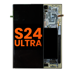 OLED Assembly With Frame For Samsung Galaxy S24 Ultra (Blemish: Grade C) (Titanium Yellow)