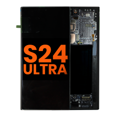 OLED Assembly With Frame For Samsung Galaxy S24 Ultra (Blemish: Grade C) (Titanium Black)