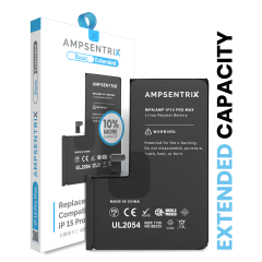 Replacement Battery For iPhone 15 Pro Max (AmpSentrix Basic Extended)