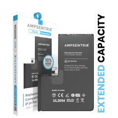 Extended Capacity Replacement Battery For iPhone 14 Pro Max (AmpSentrix Basic Extended)