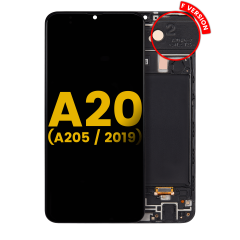 OLED Assembly With Frame For Samsung Galaxy A20 (A205 / 2019) (F Version) (Refurbished) (All Colors)