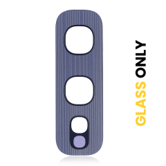 Back Camera Lens (Glass Only) With Adhesive For Samsung Galaxy S10E (Prism Blue) (10 Pack)