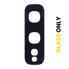 Back Camera Lens (Glass Only) With Adhesive For Samsung Galaxy S10E (Prism Black) (10 Pack)