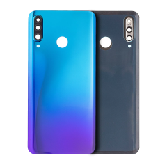 Back cover Glass With Camera Lens For Huawei P30 Lite / Nova 4E (6GB RAM / Without Logo) (Peacock Blue)