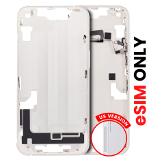 Mid-Frame Housing  W/ Small Parts For iPhone 14 (US Version) (Aftermarket Plus) (Starlight)