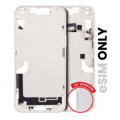 Mid-Frame Housing  W/ Small Parts For iPhone 14 Plus (US Version) (Used OEM Pull: Grade A) (Starlight)