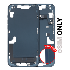 Mid-Frame Housing  W/ Small Parts For iPhone 14 Plus (US Version) (Used OEM Pull: Grade B) (Midnight)