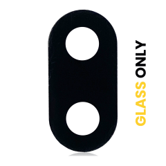 Back Camera Lens (Glass Only) With Adhesive For LG Aristo 3 Plus (X220MB) (Black)