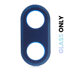 Back Camera Lens (Glass Only) With Adhesive For Moto One Hyper (XT2027-1 / 2020) (Genuine OEM) (Deepsea Blue)