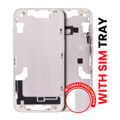 Mid-Frame Housing  W/ Small Parts For iPhone 14 (EU / Global Version) (Aftermarket Plus) (Starlight)
