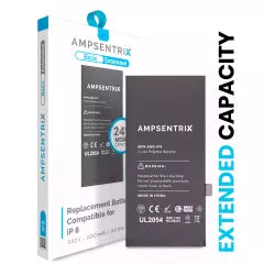 Replacement Battery For iPhone 8 (AmpSentrix Basic Extended)