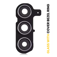 Back Camera Lens With Cover Bezel Ring For Samsung Galaxy S24 Plus 5G (Onyx Black)
