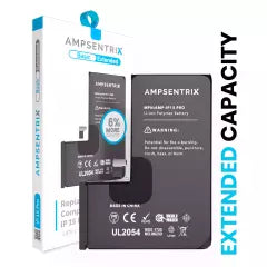 Replacement Battery For iPhone 15 Pro (AmpSentrix Basic Extended)
