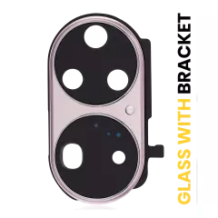 Back Camera Lens With Bracket For Huawei P50 Pro (Charm Pink)