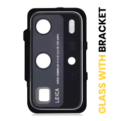 Back Camera Lens With Bracket For Huawei P40 Pro (Ice White)