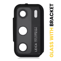 Back Camera Lens With Bracket For Huawei P40 (Black)