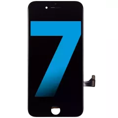 LCD Assembly With Steel Plate For iPhone 7 (Aftermarket) (Black)