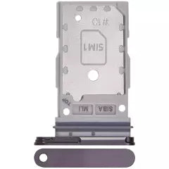 Dual Sim Card Tray For Samsung Galaxy S24 5G / S24 Plus 5G (Onyx Black)