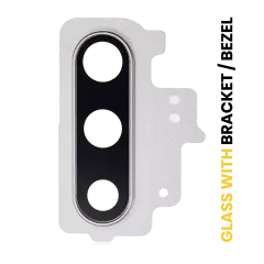 Back Camera Lens With Bracket / Bezel For Samsung Galaxy Note 10  (Aura Glow / Silver)