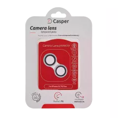 Casper Camera Lens Protector For iPhone 16 / 16 Plus (White) (Clear)