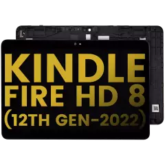 LCD Assembly With Frame For Amazon Kindle Fire HD 8 (12th Gen, 2022) (Refurbished) (All Colors)