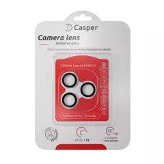Casper Camera Lens Protector For iPhone 15 Pro / 15 Pro Max (Clear) (Gray)