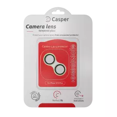 Casper Camera Lens Protector For iPhone 15 / 15 Plus (Green) (Clear)