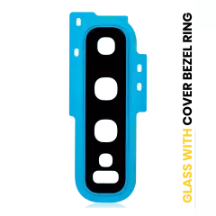 Back Camera Lens With Cover Bezel Ring For Samsung Galaxy S10 (Prism Blue)