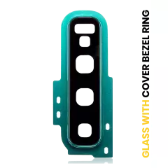 Back Camera Lens With Cover Bezel Ring For Samsung Galaxy S10 (Prism Green)