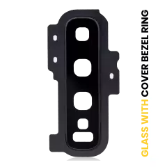 Back Camera Lens With Cover Bezel Ring For Samsung Galaxy S10 Plus (Prism Black)