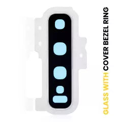 Back Camera Lens With Cover Bezel Ring For Samsung Galaxy S10 Plus (Prism White)