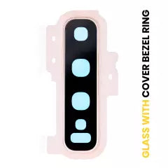 Back Camera Lens With Cover Bezel Ring For Samsung Galaxy S10 Plus (Gold)