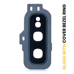 Back Camera Lens With Cover Bezel Ring For Samsung Galaxy S10E (Prism Black)