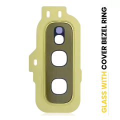 Back Camera Lens With Cover Bezel Ring For Samsung Galaxy S10E (Gold)
